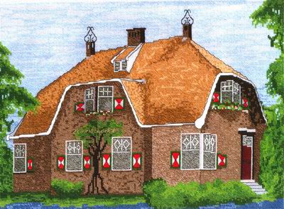 Custom Stitched Picture of House